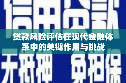 建瓯贷款风险评估在现代金融体系中的关键作用与挑战