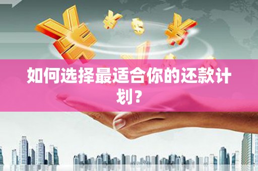建瓯如何选择最适合你的还款计划？