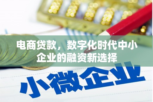 建瓯电商贷款，数字化时代中小企业的融资新选择