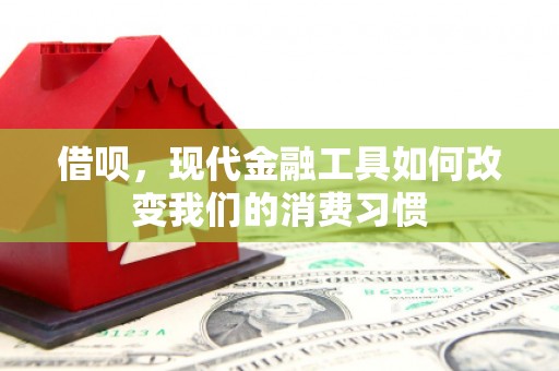 建瓯借呗，现代金融工具如何改变我们的消费习惯