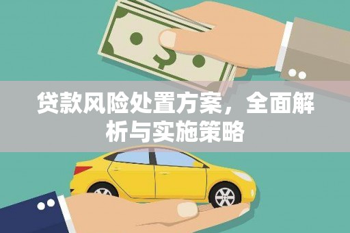 建瓯贷款风险处置方案，全面解析与实施策略